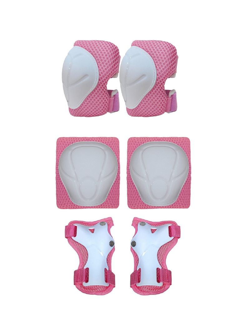Pack Rodilleras Coderas y Muñequeras - Rosado-0