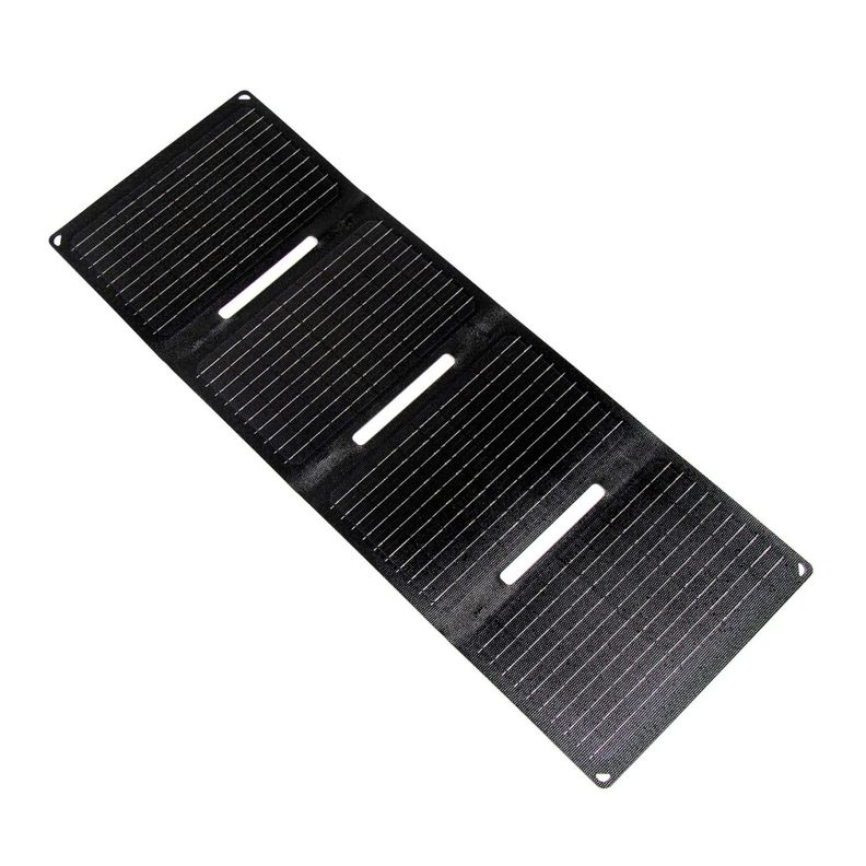 Panel Solar Portatil Plegable Camping 40w Waterproof USB, USB-C, QC3.0 y PD18W Negro