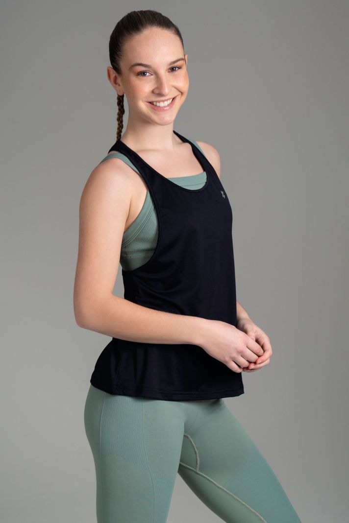 Ultimate Polera SM Sport Mujer Black Military-0