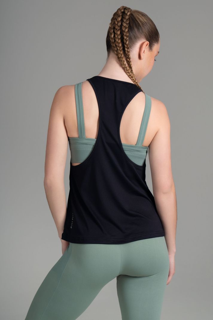 Ultimate Polera SM Sport Mujer Black Military-1