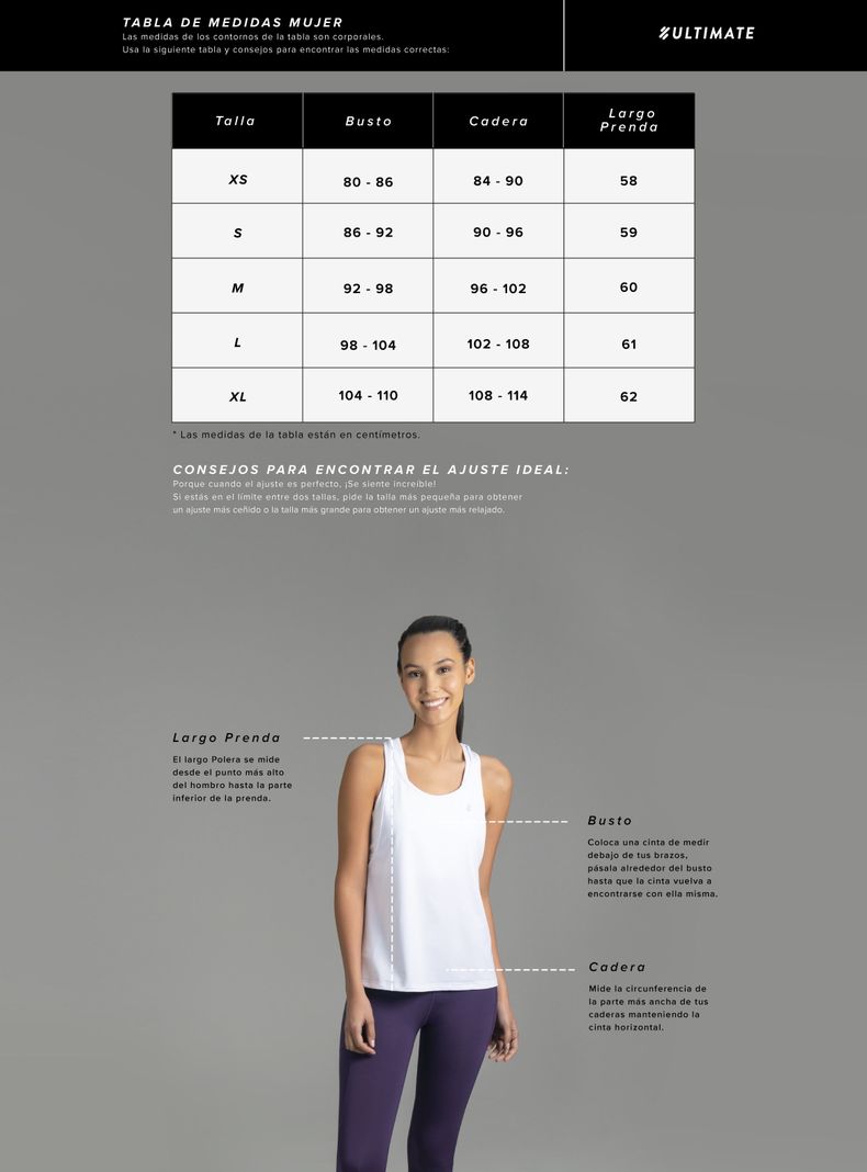 Ultimate Polera SM Sport Mujer Black Military-3