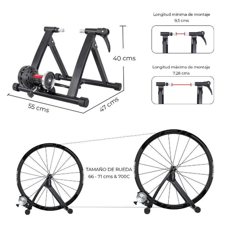 Rodillo de Bicicleta Magnético Sprint Ultimate Fitness