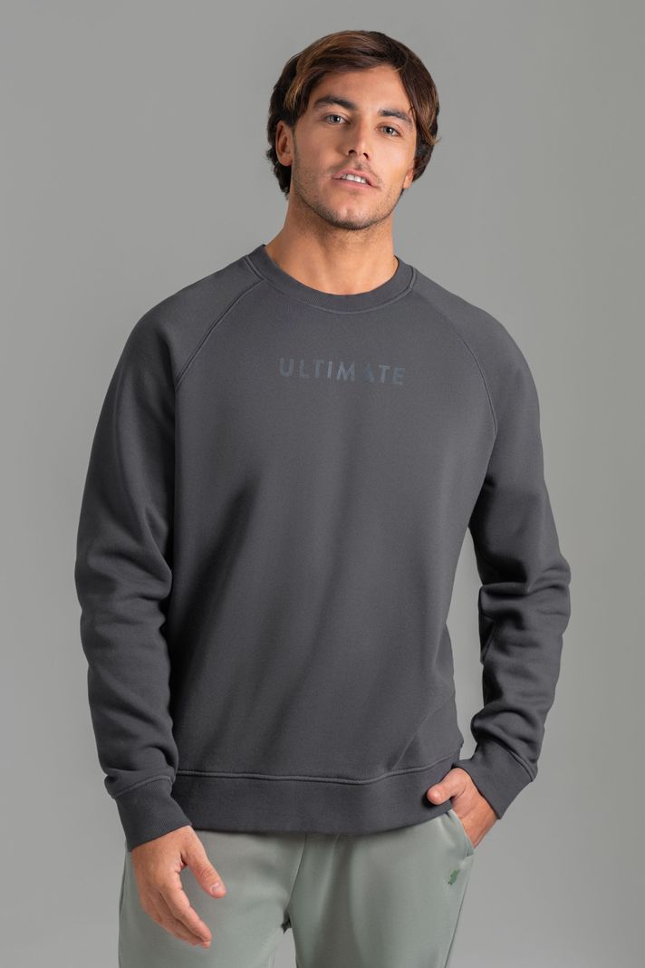 Ultimate Crew Raglan Hombre Dark Grey-0