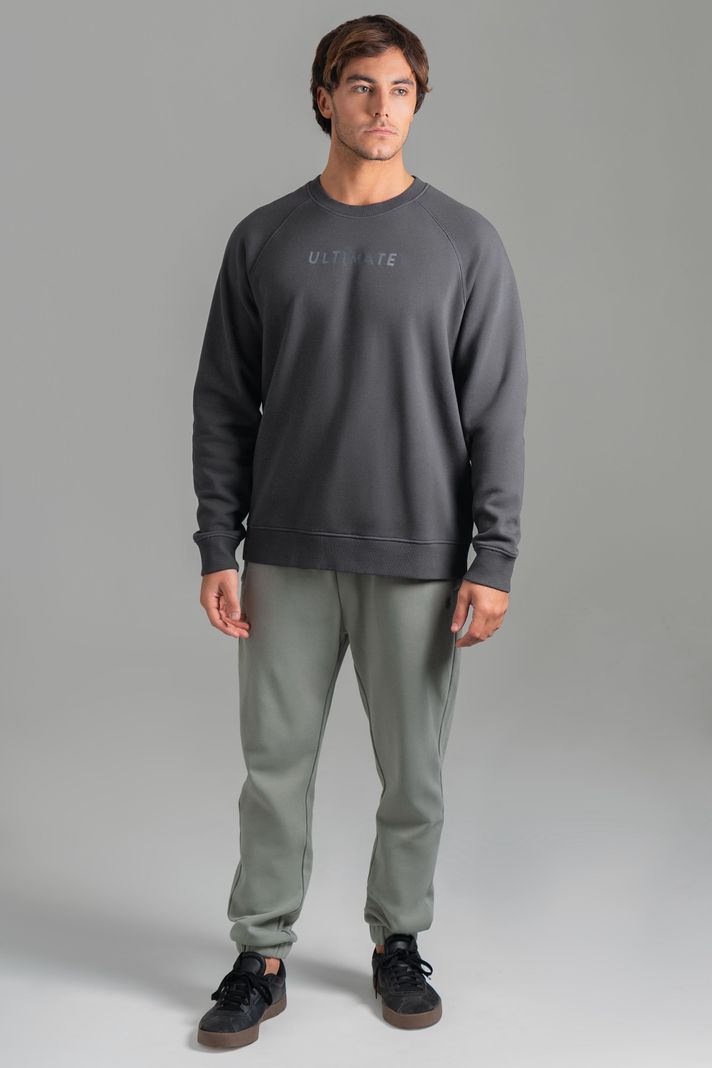 Ultimate Crew Raglan Hombre Dark Grey-1