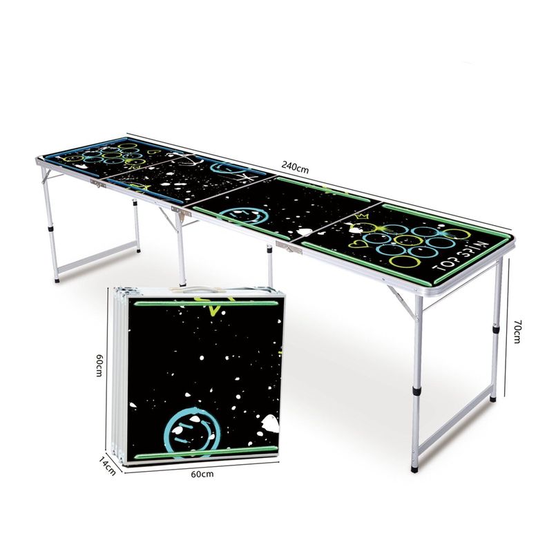 Mesa Beerpong Neon Con Luces Led-1
