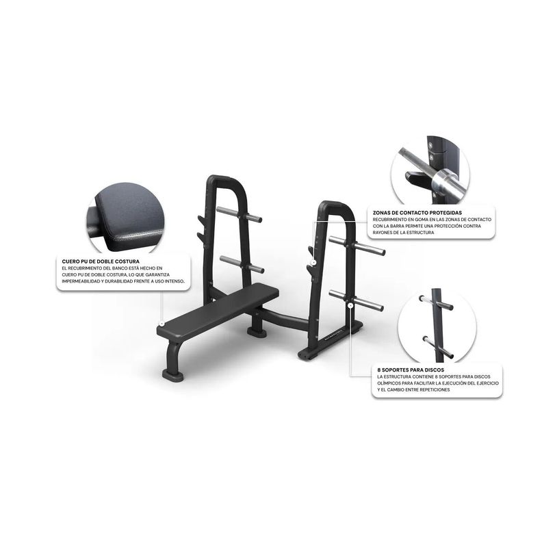 Olympic Flat Bench - Press Banca Plano-1