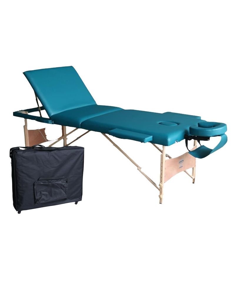 Camilla plegable M1 Pro Ruedas Verde Azulado Turquesa
