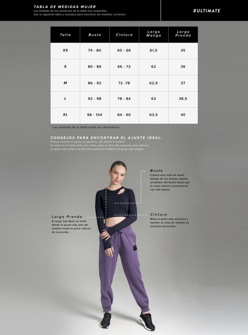 Ultimate Top ML Sport Mujer Opening Black-3