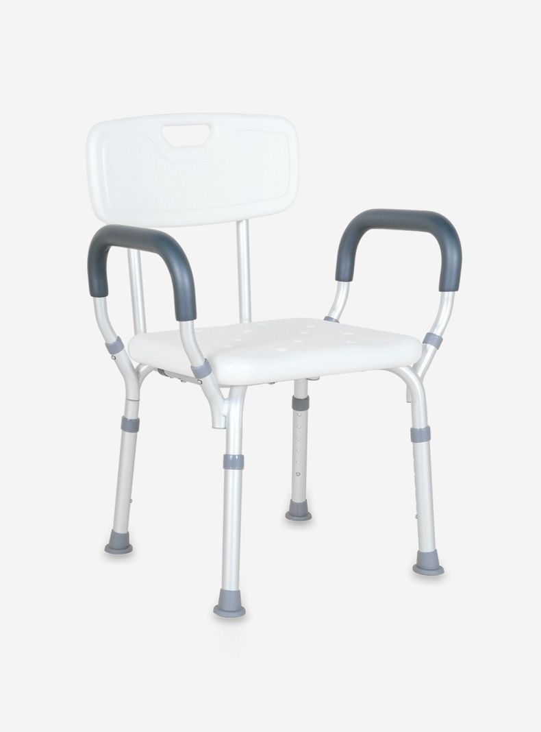Silla de Ducha con Apoya Brazos 2.0 Blanco