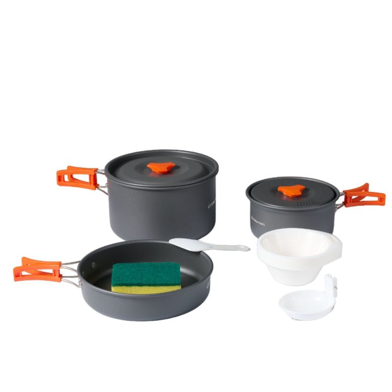 Set Ollas Aluminio Camping 3 Piezas-0