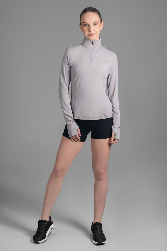 Ultimate Midi Zipper Sport Mujer Cool Gray-1