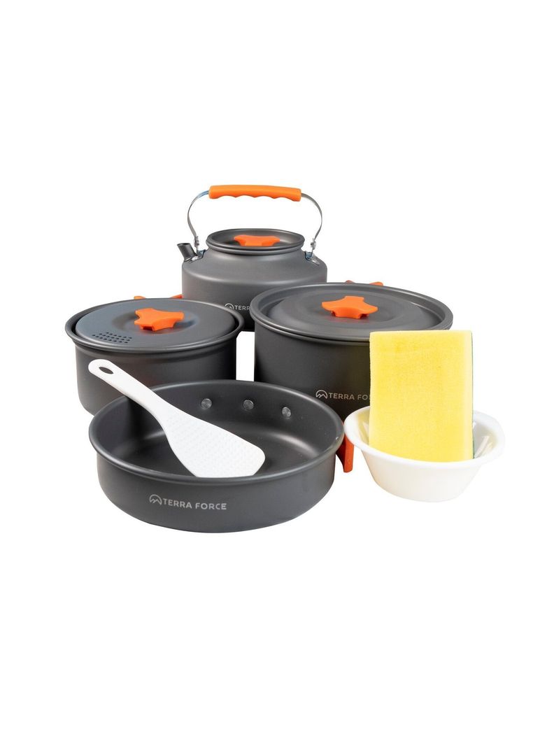 Set Ollas Aluminio Camping 4 Piezas-0