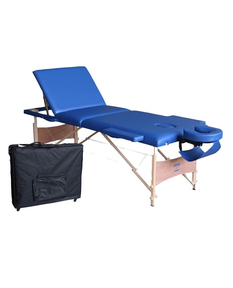 Camilla plegable M1 Pro Ruedas Azul Oscuro
