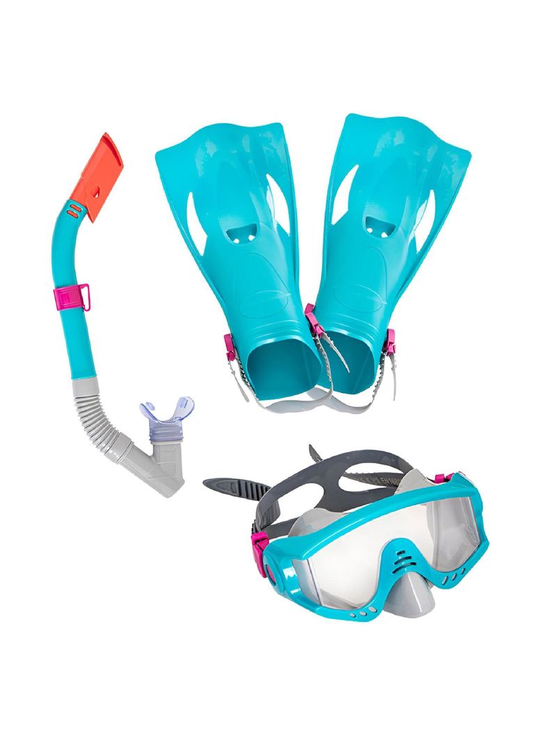Kit buceo +14 Color Celeste