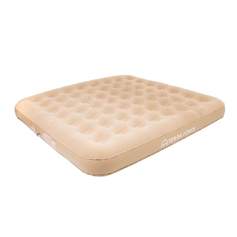 Colchon Inflable Automatico Con Bateria King Beige