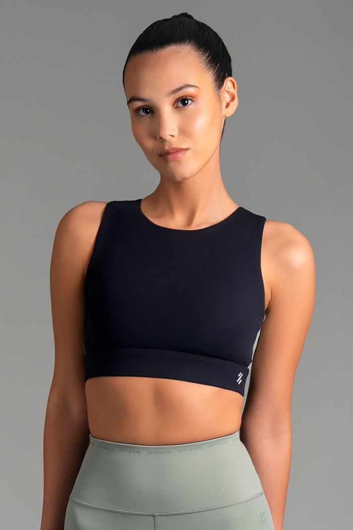 Ultimate Bra Sport Mujer Black Olive-0