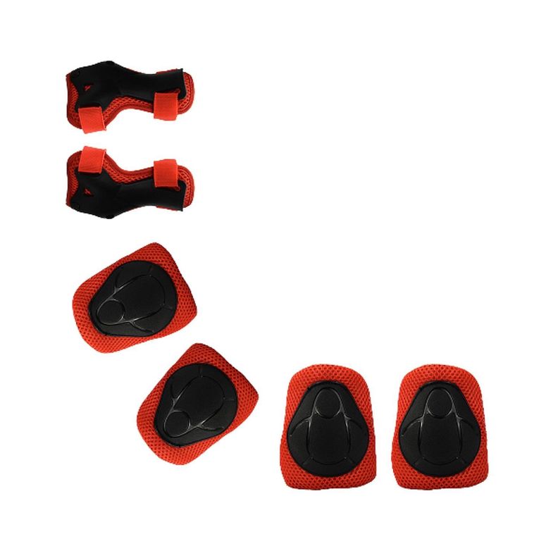 Pack Rodilleras Coderas y Muñequeras - Rojo-2