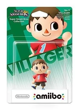 Figura Amiibo Aldeano/Villager - Colección Super Smash Bros - Sniper-0