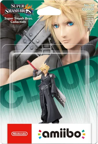 Figura Amiibo Cloud (P2) - Colección Super Smash Bros - Sniper-0