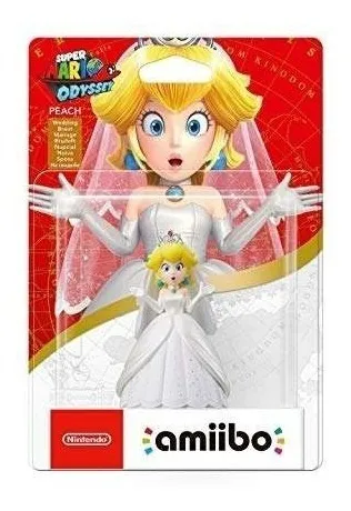 Figura Amiibo Peach (Nupcial) - Colección Super Mario - Sniper-0
