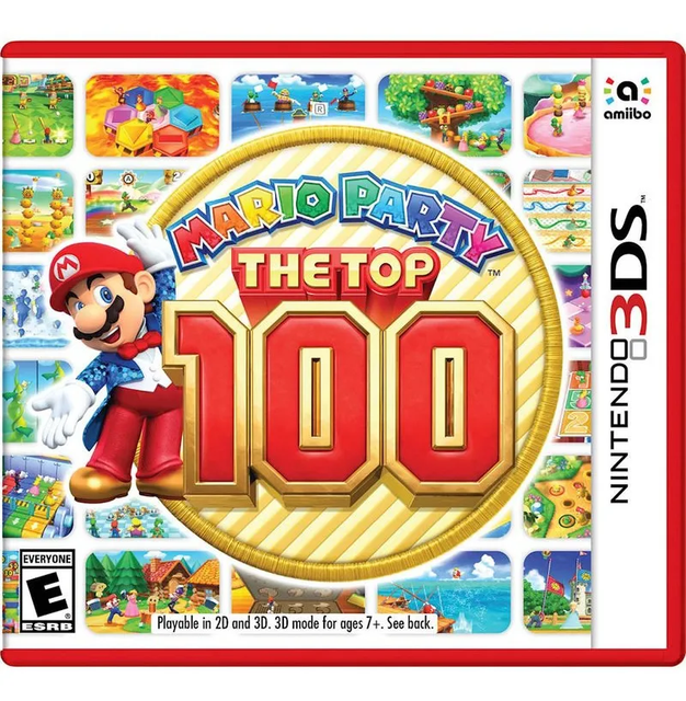 Mario Party The Top 100 - 3ds Físico - Sniper-0