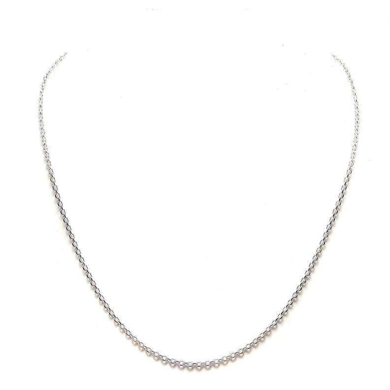 Cadena Eslabón Limado Plata Fina 925 50CM-0