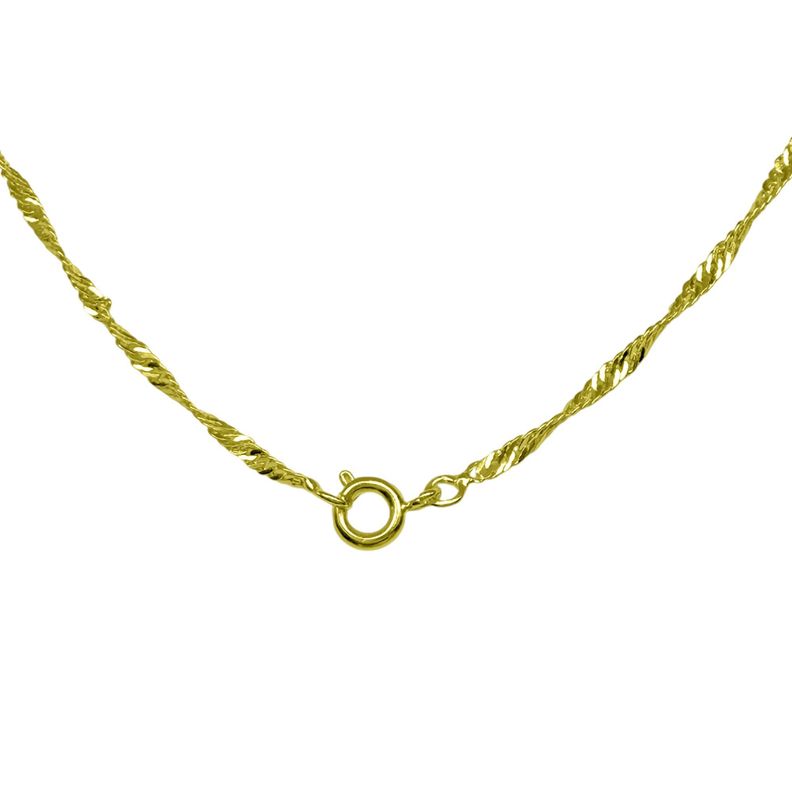 Cadena Singapur Grueso Enchapado Oro 18K-3