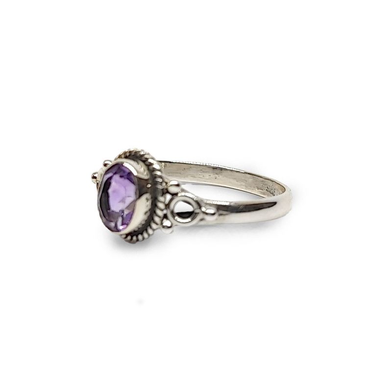 Anillo Sansa Amatista #17 Plata Fina 925-1