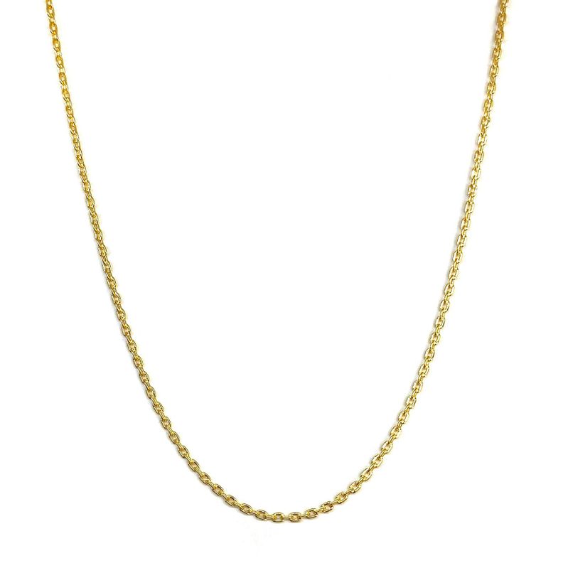 Cadena Eslabón 2x2mm Enchapado Oro 18K -0