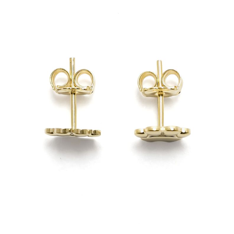 Aros Huella Perro Enchapado Oro 18K-2