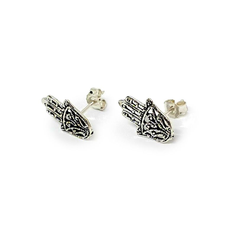 Aros Mano Fátima Plata Fina 925-1