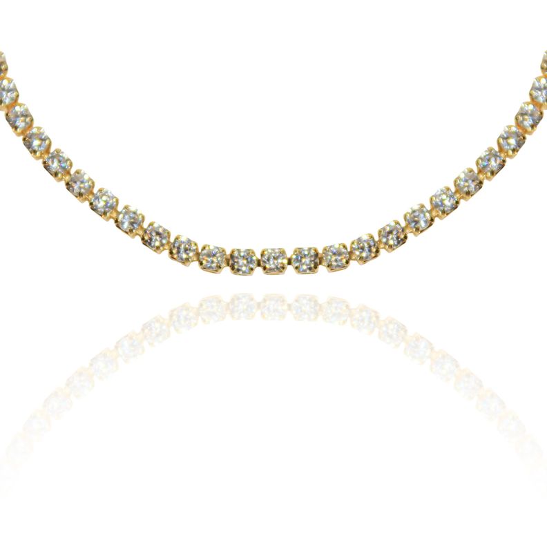 Pulsera Jazmín Circón Blanco Enchapado Oro 18K-1