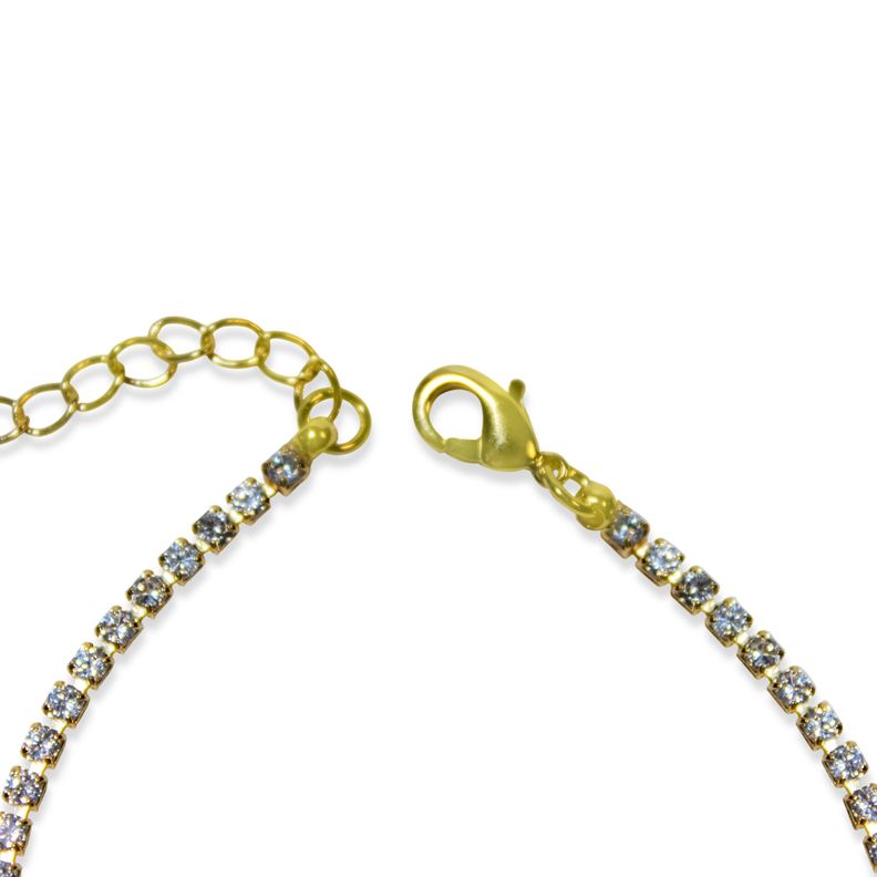 Pulsera Jazmín Circón Blanco Enchapado Oro 18K-3