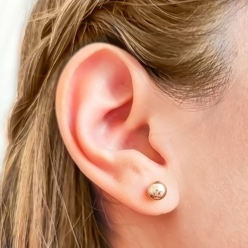Aros Abridores Bola 6mm Laminado Oro 18K-1