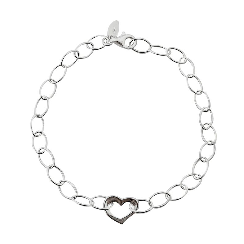 Pulsera Roxana Corazón Plata Fina 925-0