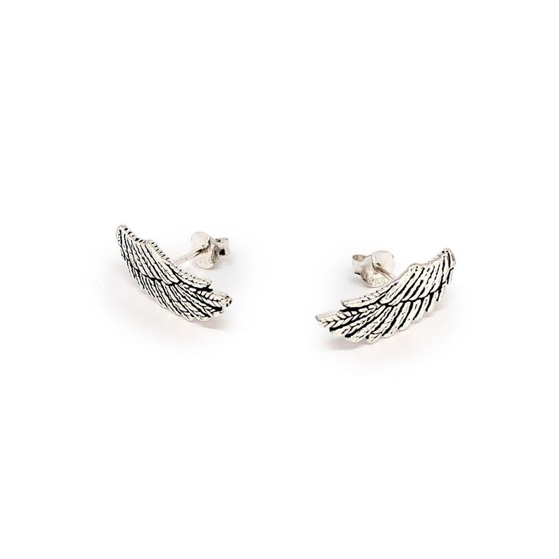 Aros Alas Trepador Plata Fina 925-0