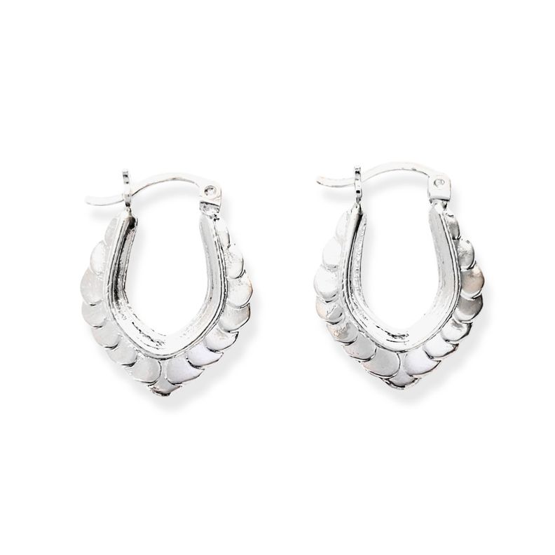 Aros Argollas Karina Plata Fina 925-1