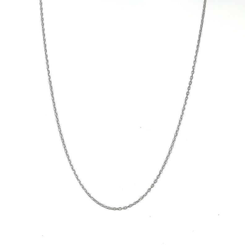 Cadena Eslabón 2x1mm Limada 55cm Plata Fina 925-0