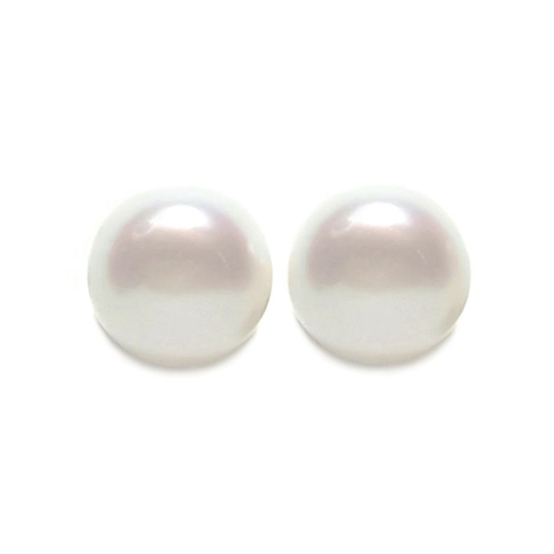 Aros Perla De Río 9mm Plata Fina 925-1