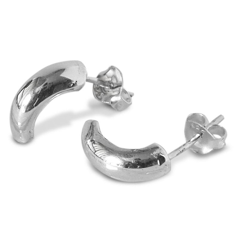 Aros Media Argolla Plata Fina 925-0