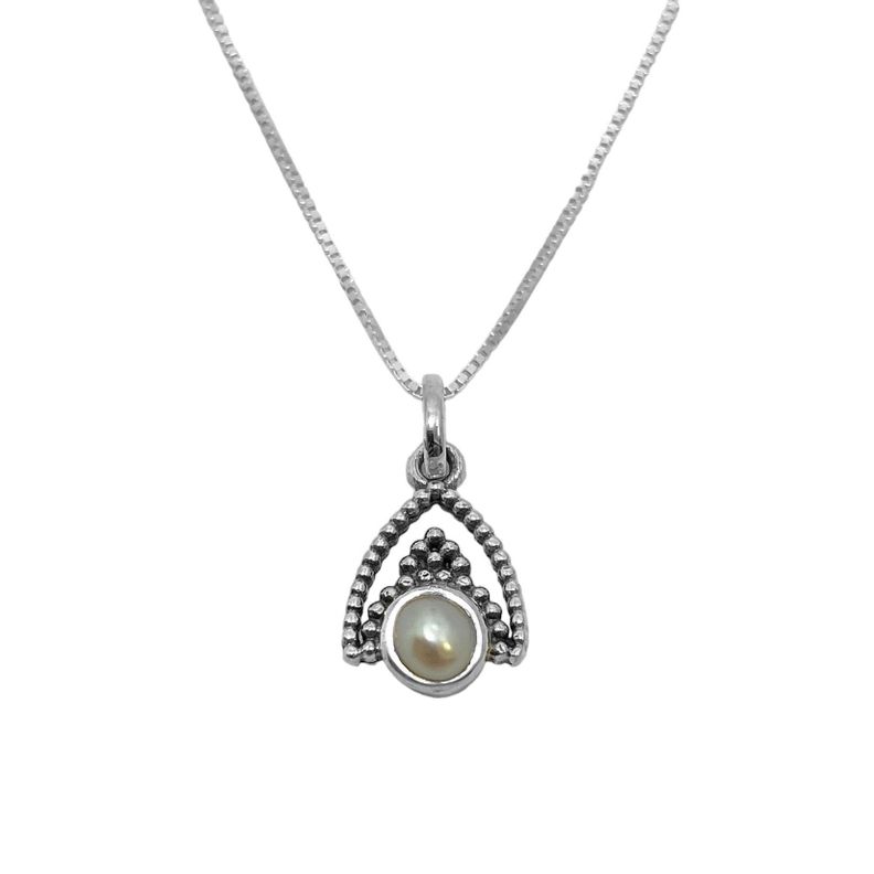 Collar Siddhi Piedras Naturales Plata Fina 925-0