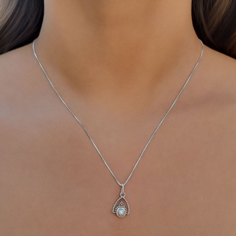 Collar Siddhi Piedras Naturales Plata Fina 925-2