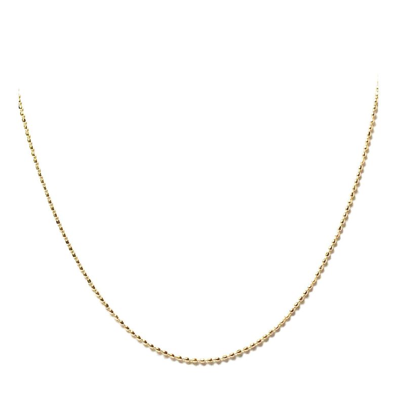 Cadena Mini Beads Enchapado Oro 18K-0