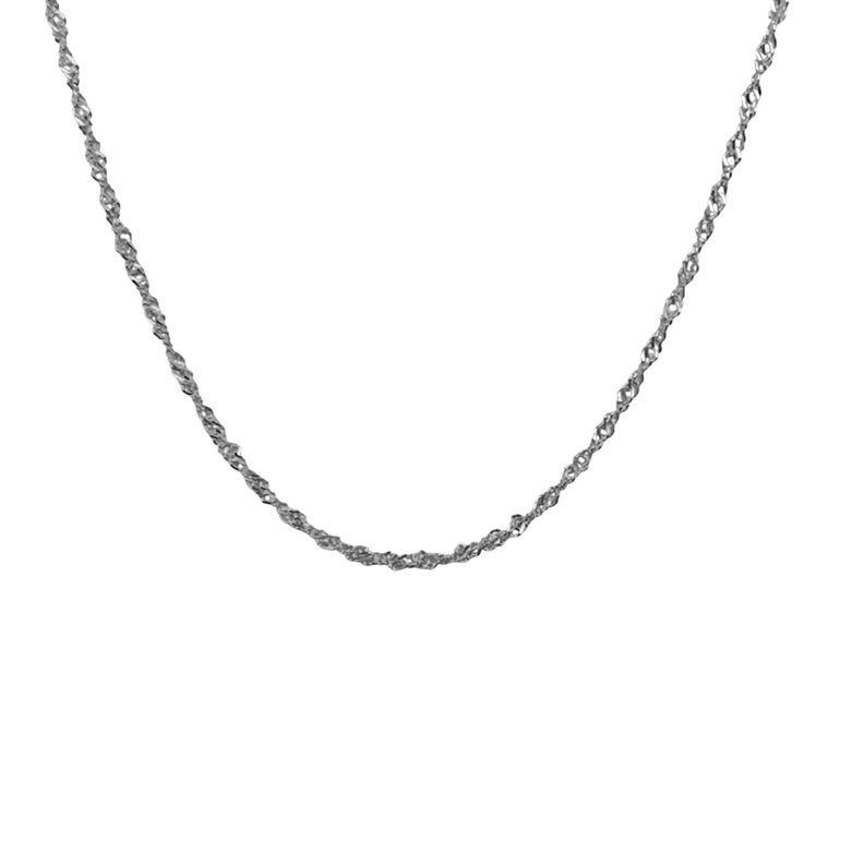 Cadena Singapur 70cm Plata Fina 925-2