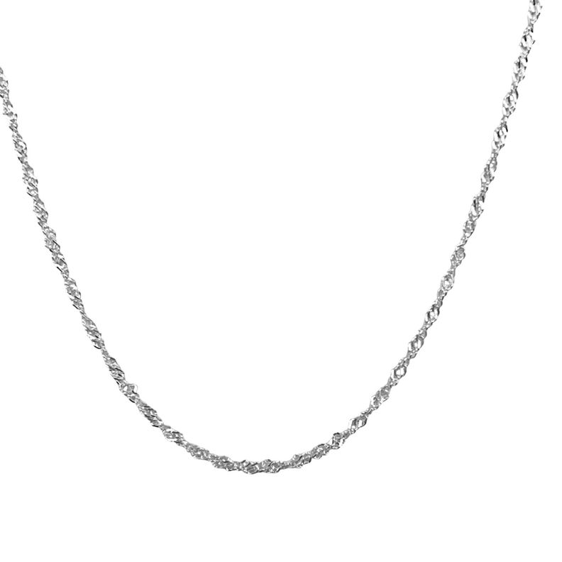 Cadena Singapur 70cm Plata Fina 925-4
