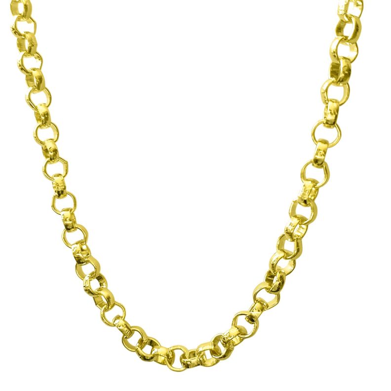 Cadena Rolo Enchapado Oro 18K -1