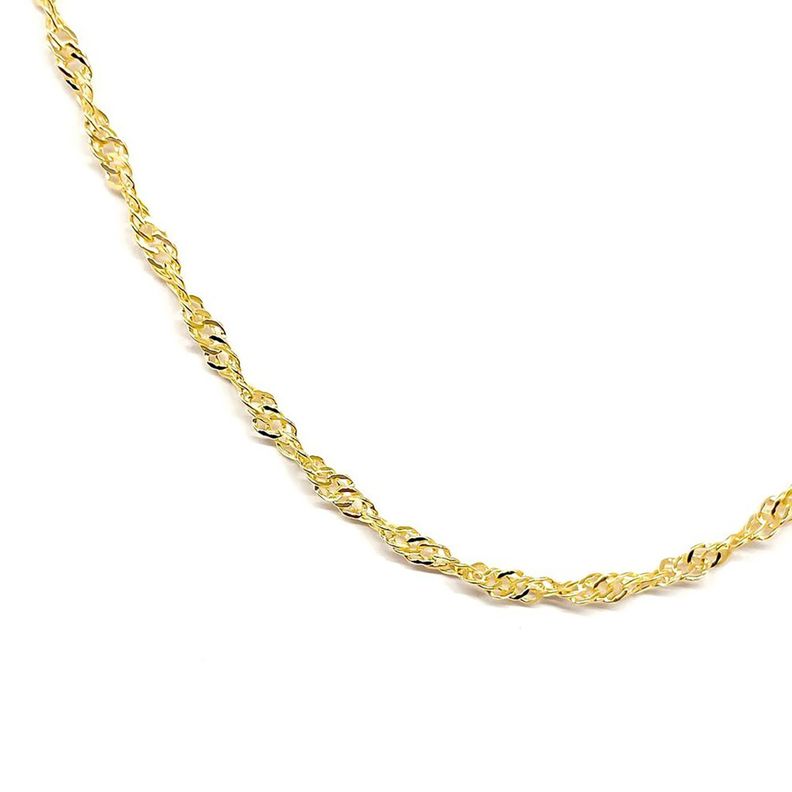 Cadena Singapur 45cm Enchapado Oro 18K-1