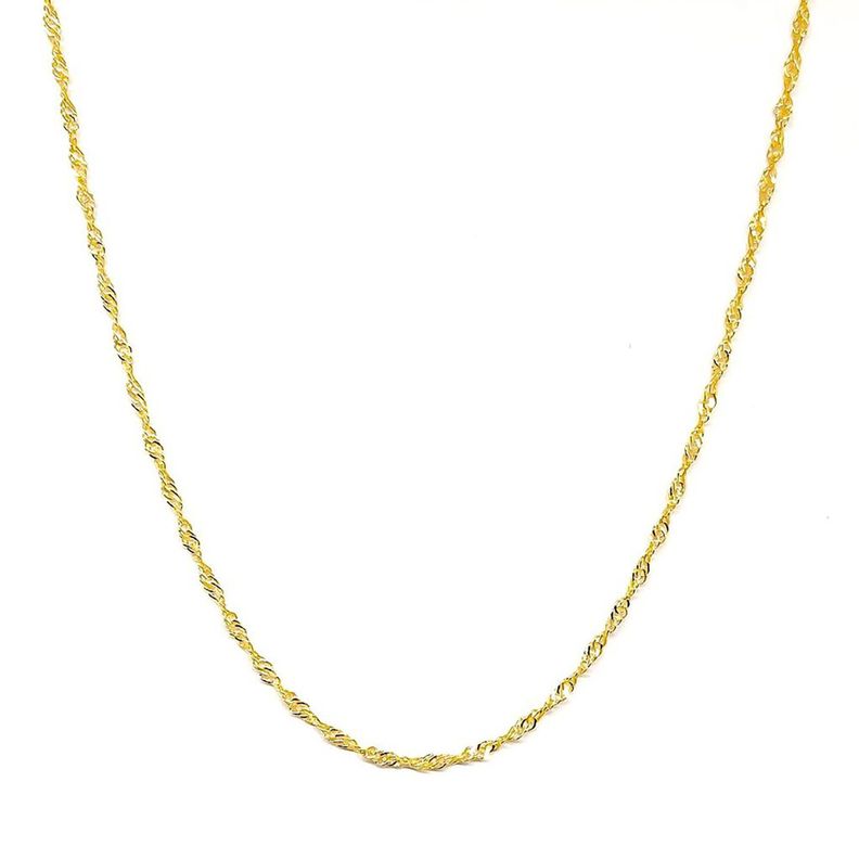 Cadena Singapur 45cm Enchapado Oro 18K Dorado