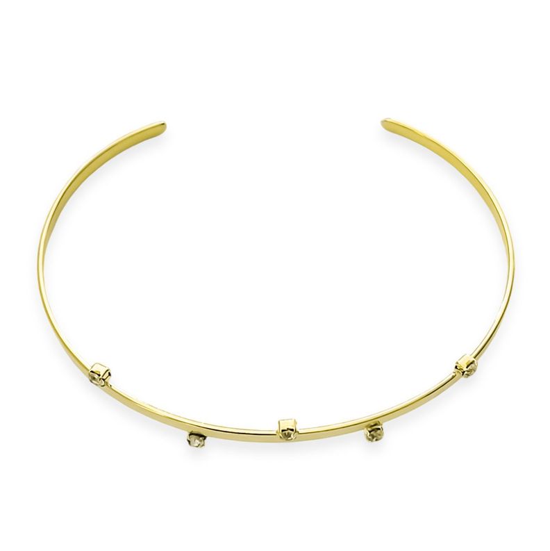 Pulsera Esclava Constanza 4 Circones Enchapado Oro 18K-1