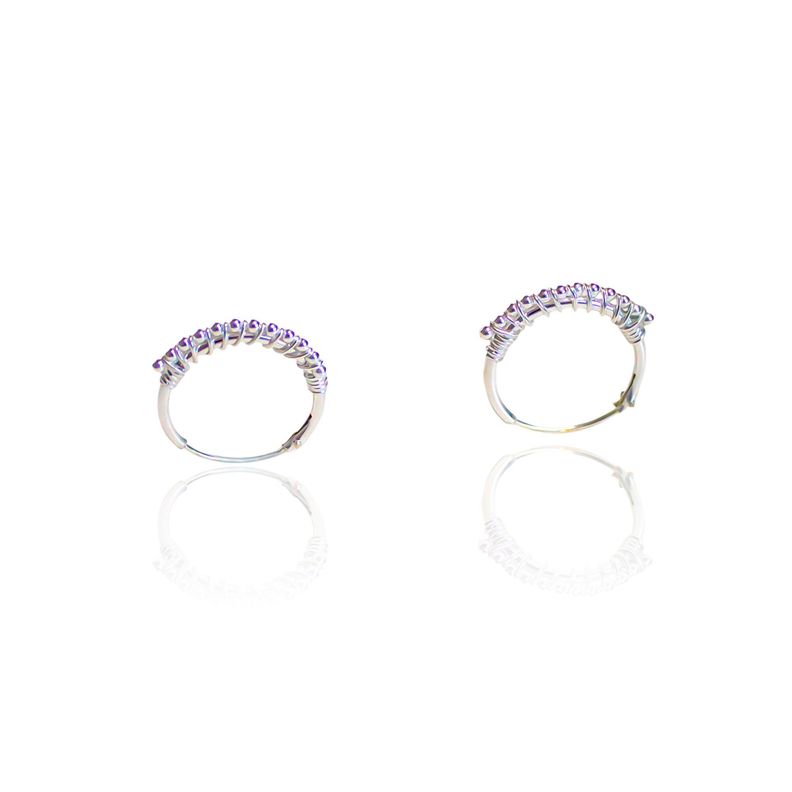 Aros Argolla Mini Bolita 14mm Plata Fina 925-2
